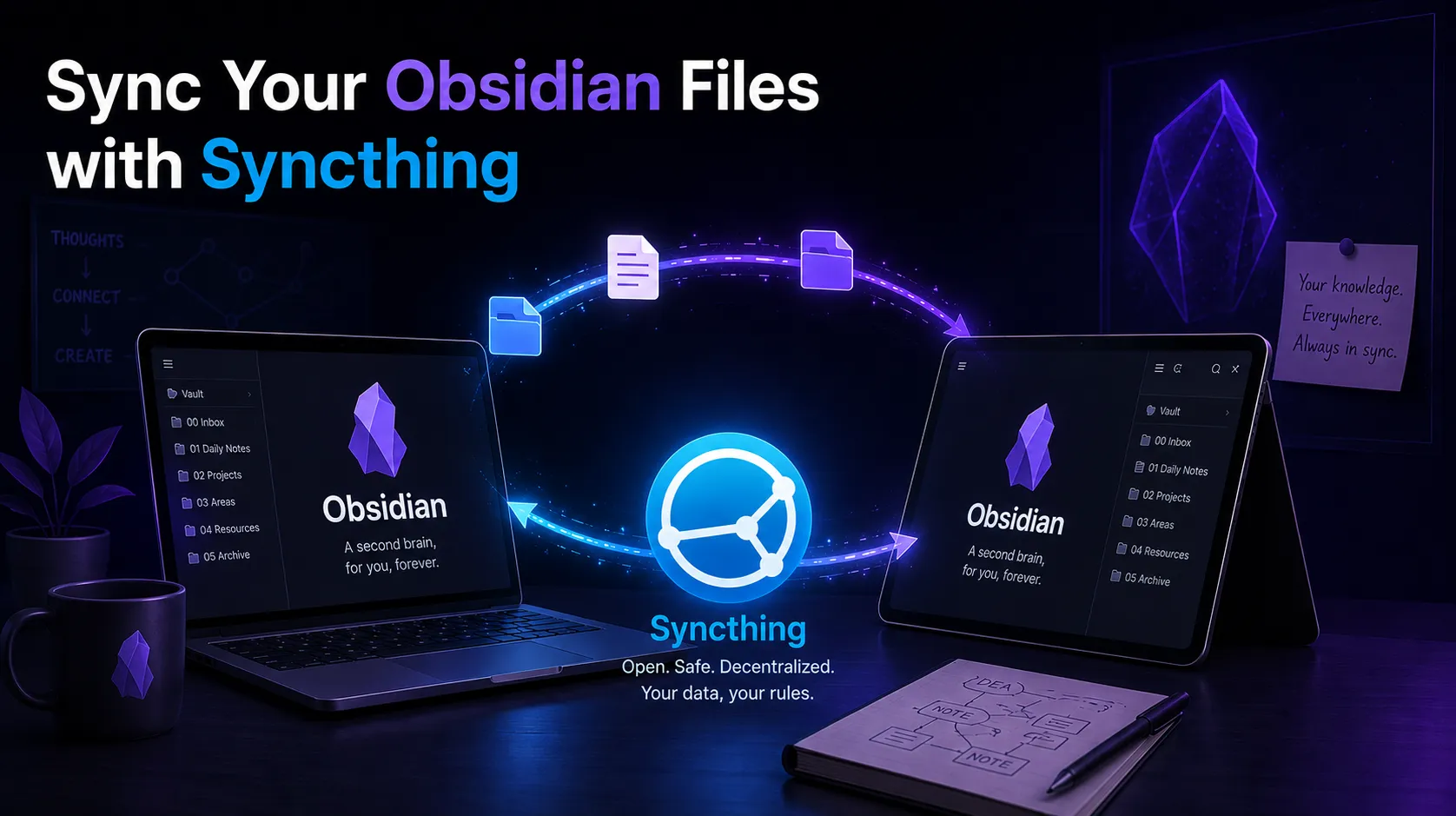 Obsidian Sync via Syncthing: VPS and Device Setup